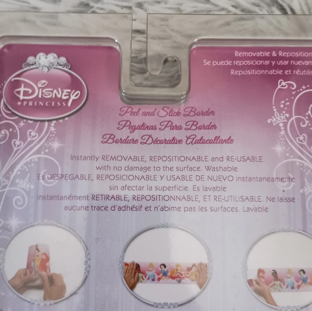 Disney Princess Wallpaper Border Decor SNOW WHITE 15 x 15 NEW